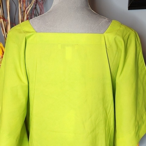 H by Halston Dip Dye Lime Punch Top Size M/L NWT - Picture 10 of 16